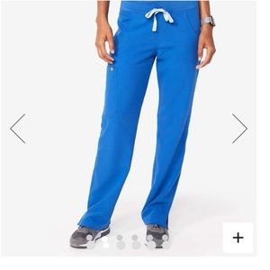 Kade Deep Royal Blue Figs Scrub Pants (TALL)